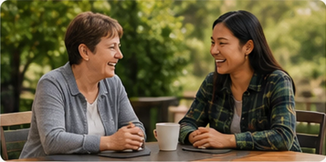 People staying connected through community and everyday support.